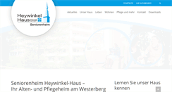 Desktop Screenshot of heywinkel-haus.de