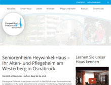 Tablet Screenshot of heywinkel-haus.de
